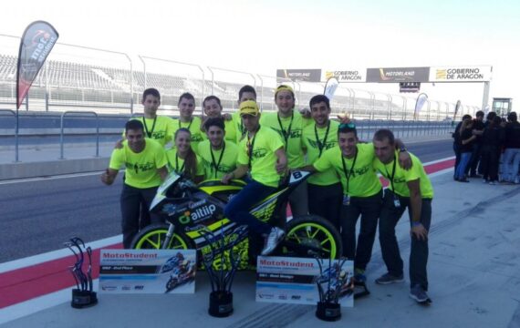 Premio para los turolenses en MotoStudent por su moto eléctrica.